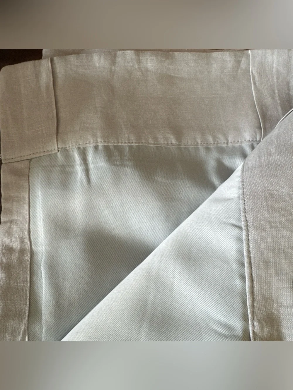 New Quince Euro Linen True Blackout Curtain 48 x 96” Cloud Light Gray 1 Panel